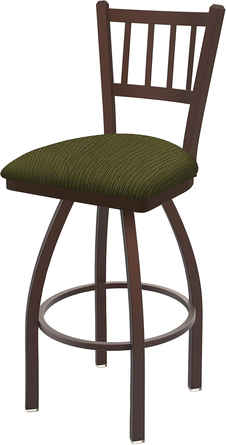HBS 810 Contessa 30" Swivel Bar Stool with Bronze Finish and Graph Parrot Seat