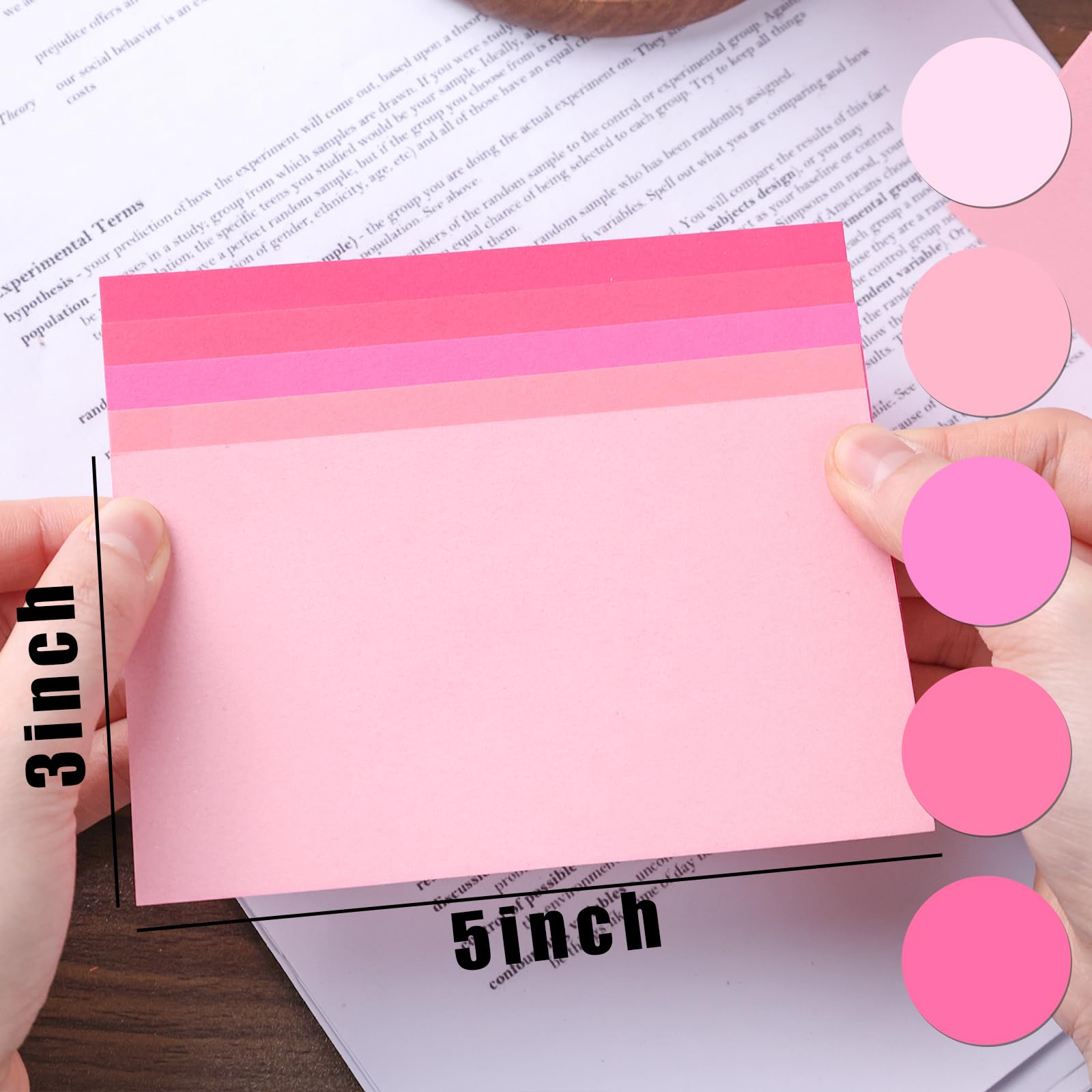 Pink File Cards Snapklik.com : 300 Count Index Cards 3 X 5 Inch, Pink Flash Cards For ...