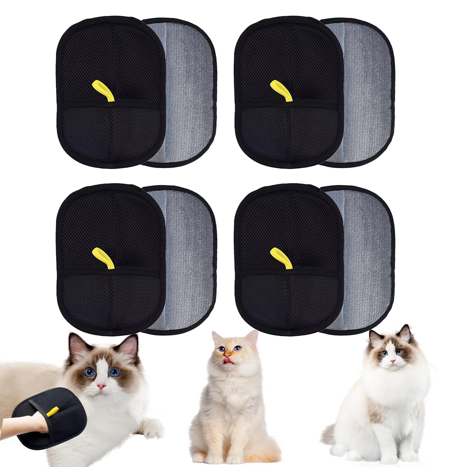 GegXcn 4PCS Pet pet hair removal glove,pet hair remover glove