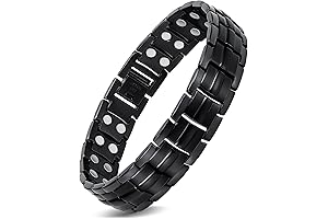 Jecanori Triple Power Steel Hard Men Infrared Magnetic Bracelet