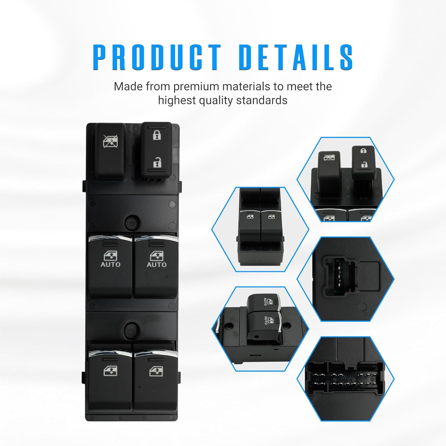 83071AL56C Front Left Power Window Control Switch for 2018 2019 Subaru Legacy Outback 83071-AL56C 83071-AL56B 83071AL56B