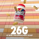 GHOST WHEY Protein Powder - 2lb, 25g of Protein - Whey Protein Blend - ­Post Workout Fitness & Nutrition Shakes, Smoothies, Baking & Cooking (Nutter Butter)