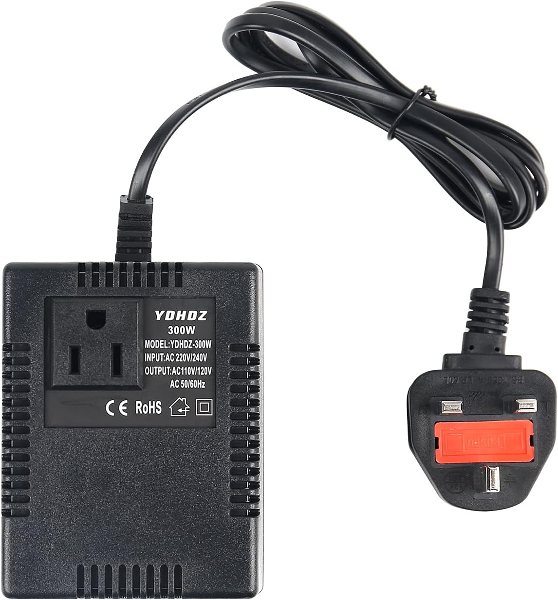 300W Step Down Power Voltage Converter Transformer 220V/240V to 110V/120V, Intelligent Efficient Adapter Travel Power Adapter