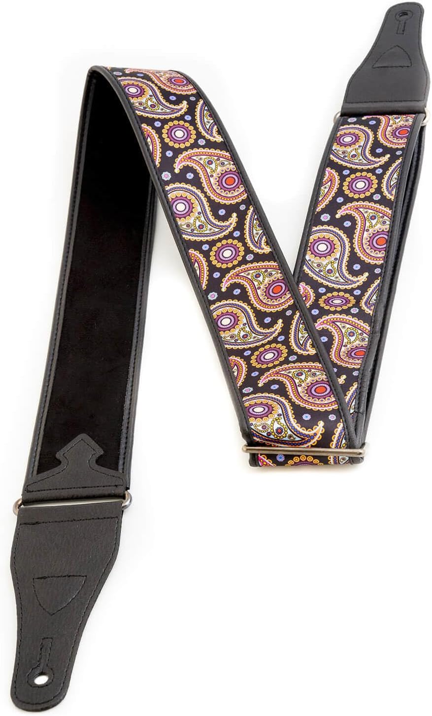 RightOn! STRAPS KASHMIR GRS Black Guitar Bass Strap 2.4 inches (6 cm) Width 37.4-59.1 inches (95-150 cm)