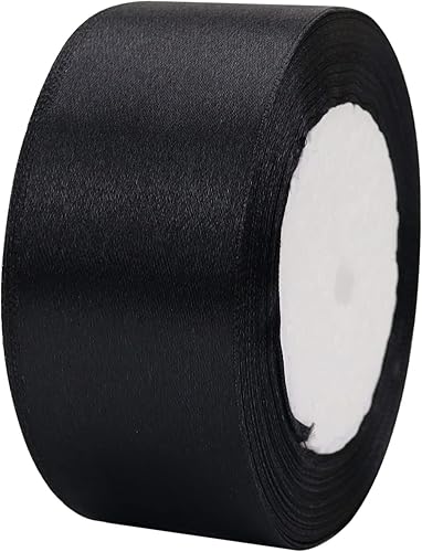 Miniatura 2 de Clmentp Cinta de 25 yardas para envolver regalos, manualidades, decoración de boda, ramos de flores, arreglos de fiesta (1 12 pulgadas x 25 yardas,