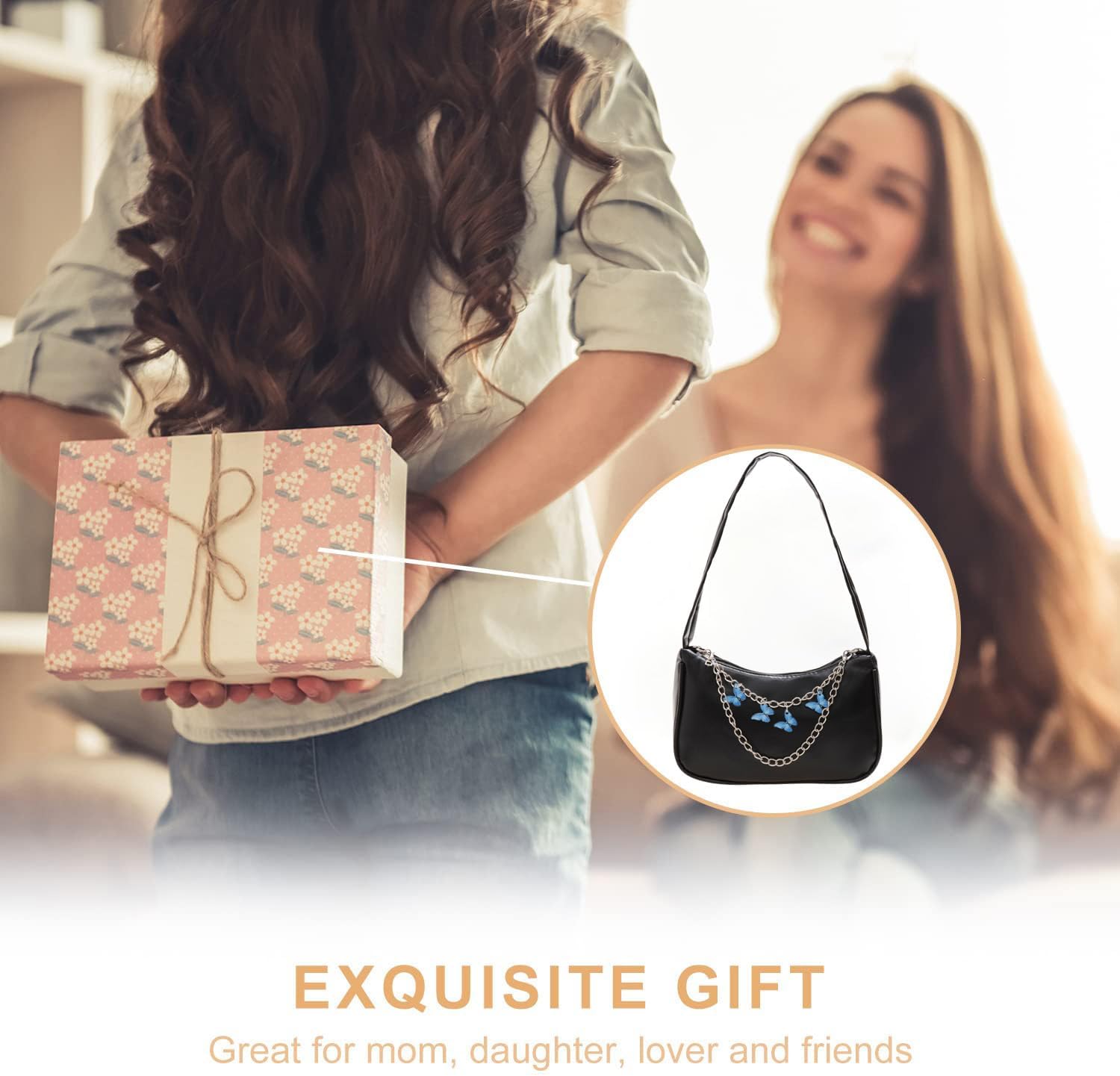 1 piece handbag, small handbag, small handbag, clutch bag, shoulder bag, wallet, plain women's bag - Image 6