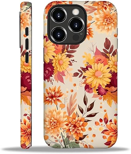 Miniatura 189 de Funda para iPhone 11 Pro Max, flores rojas coloridas 2 en 1, carcasa rígida + silicona, a prueba de golpes, protección contra caídas compatible con