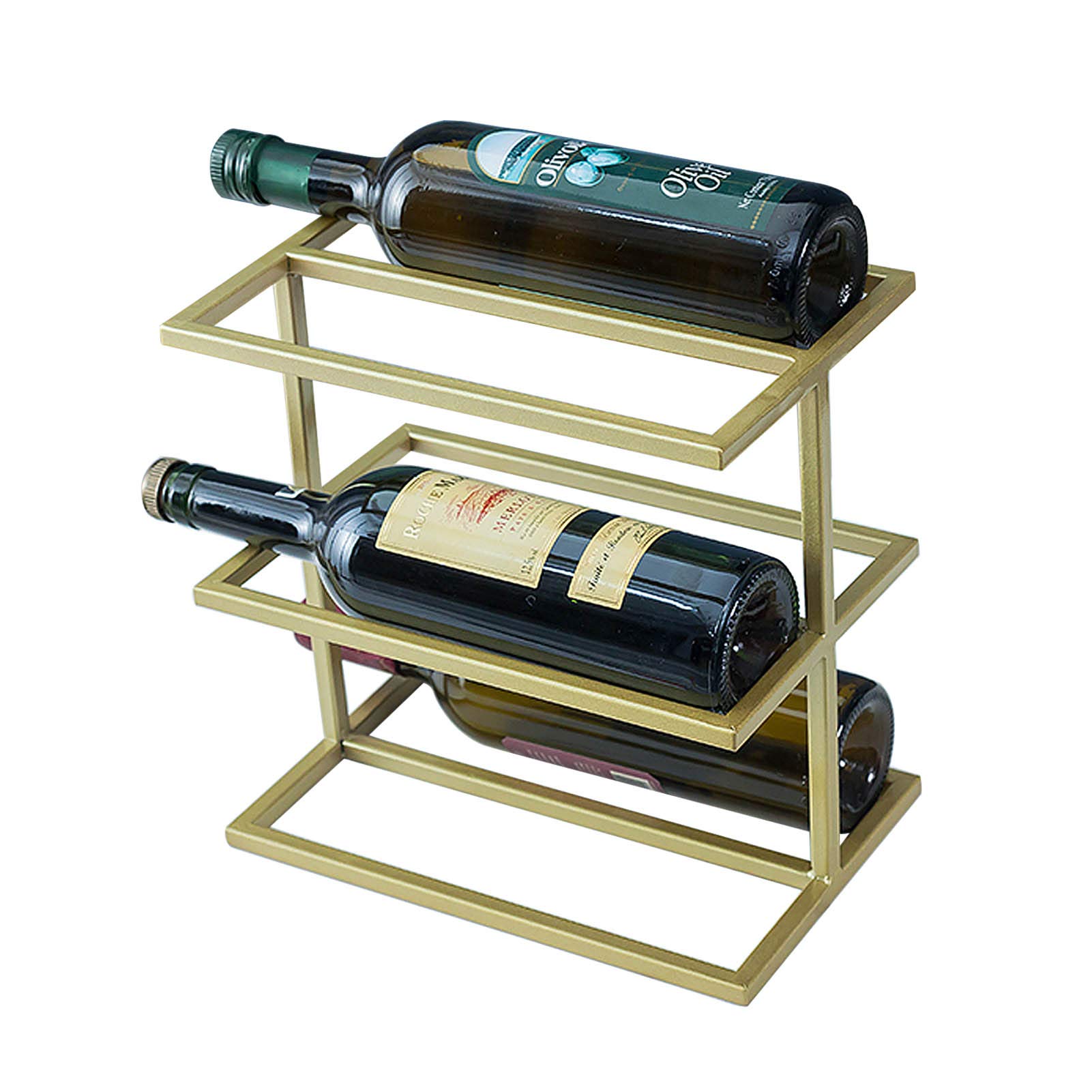 Porte-bouteille de vin en métal de conception moderne pour bar chic