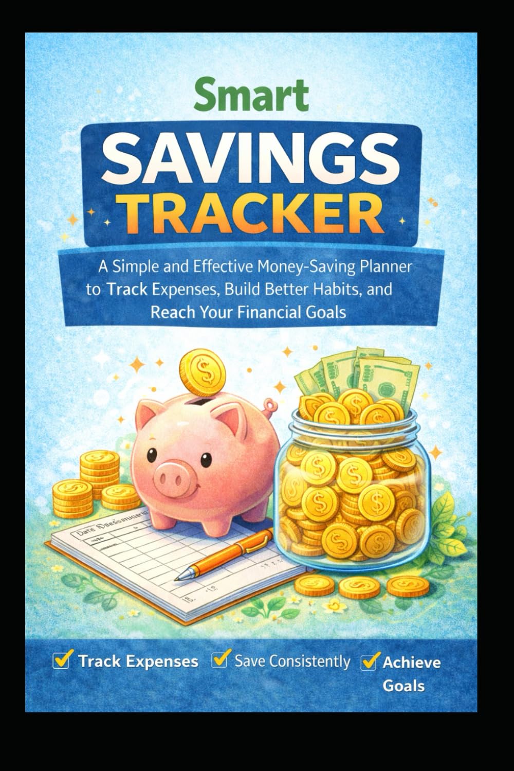 Smart Saving Tracker: A Simple and Effective Money-Saving Planner to Track Expenses, Build Better Habits, and Reach Your Financial Goals