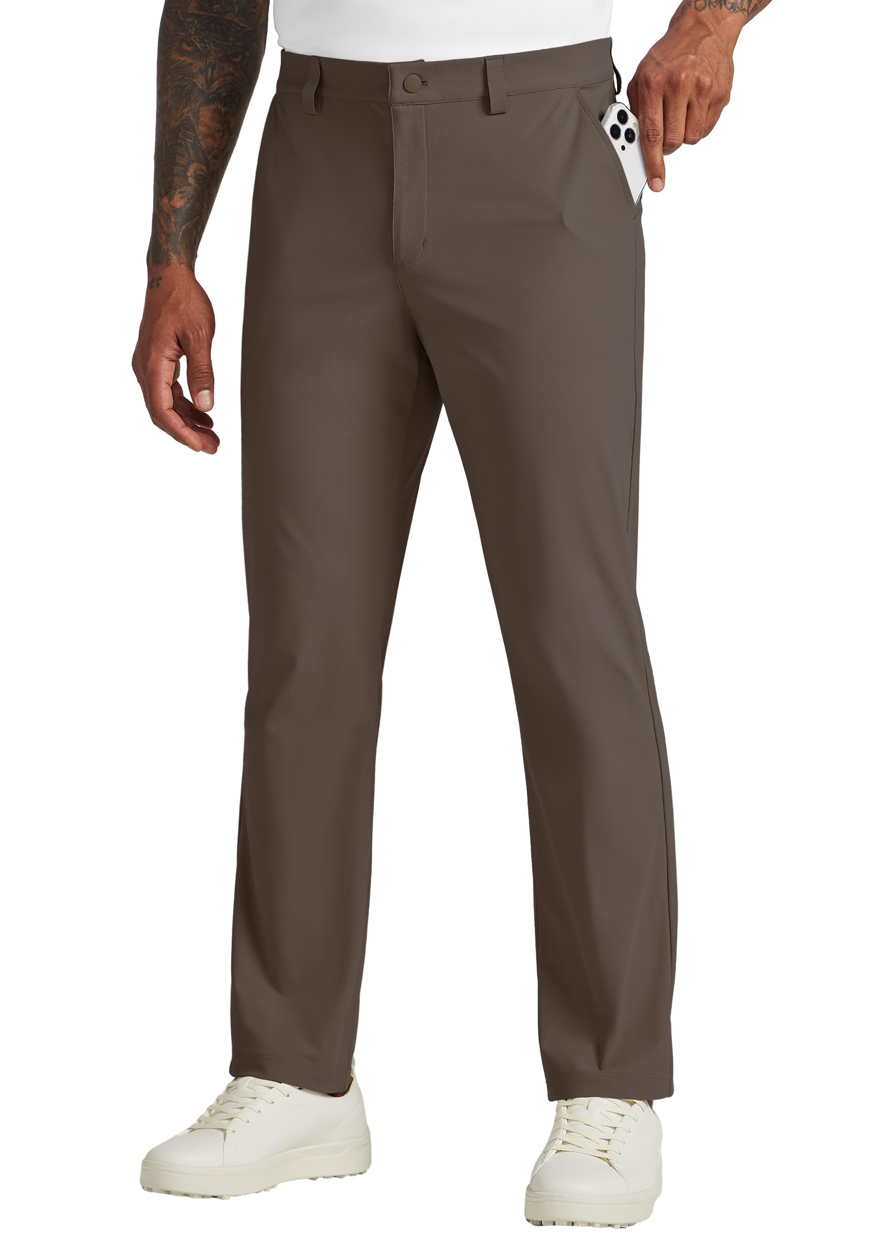 WILLIT Herren Golfhosen Stretch Hosen Jogginghose Schnelltrockner Arbeit Bürohosen Lässige Hosen mit 4 Taschen 30“/32“/34“