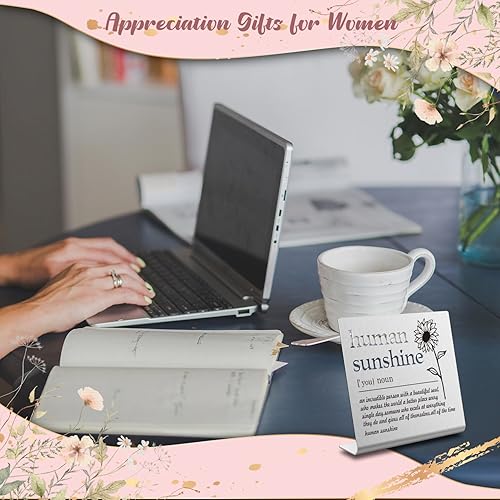 Miniatura 9 de Letreros de escritorio con definición de Human Sunshine Definition, regalos divertidos de agradecimiento para mujeres, regalo de agradecimiento para
