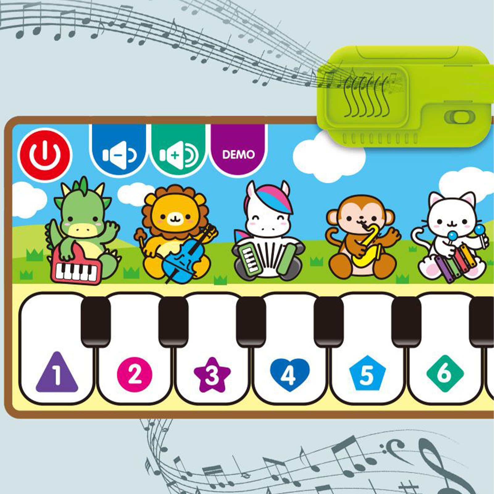 Tapete De Piano | Alfombra Infantil Electrónica - Sensorial con Baile Y Música para Niños