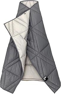 Veer Adventure Blanket - 100% Down Alternative Insulated Outdoor Puffy Blanket for Camping, Beach, Sports/Stadiums, Picnics, or Travel - Built-in Hand Pockets and Zipper Pillow Pocket - Child Size