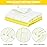 Nialnant 8 Pack Dish Cloths for Washing Dishes, 100% Cotton Reusable Cleaning Rag, Quick Drying Dish Towels for Kitchen,12x12 Inches,Yellow Plaid