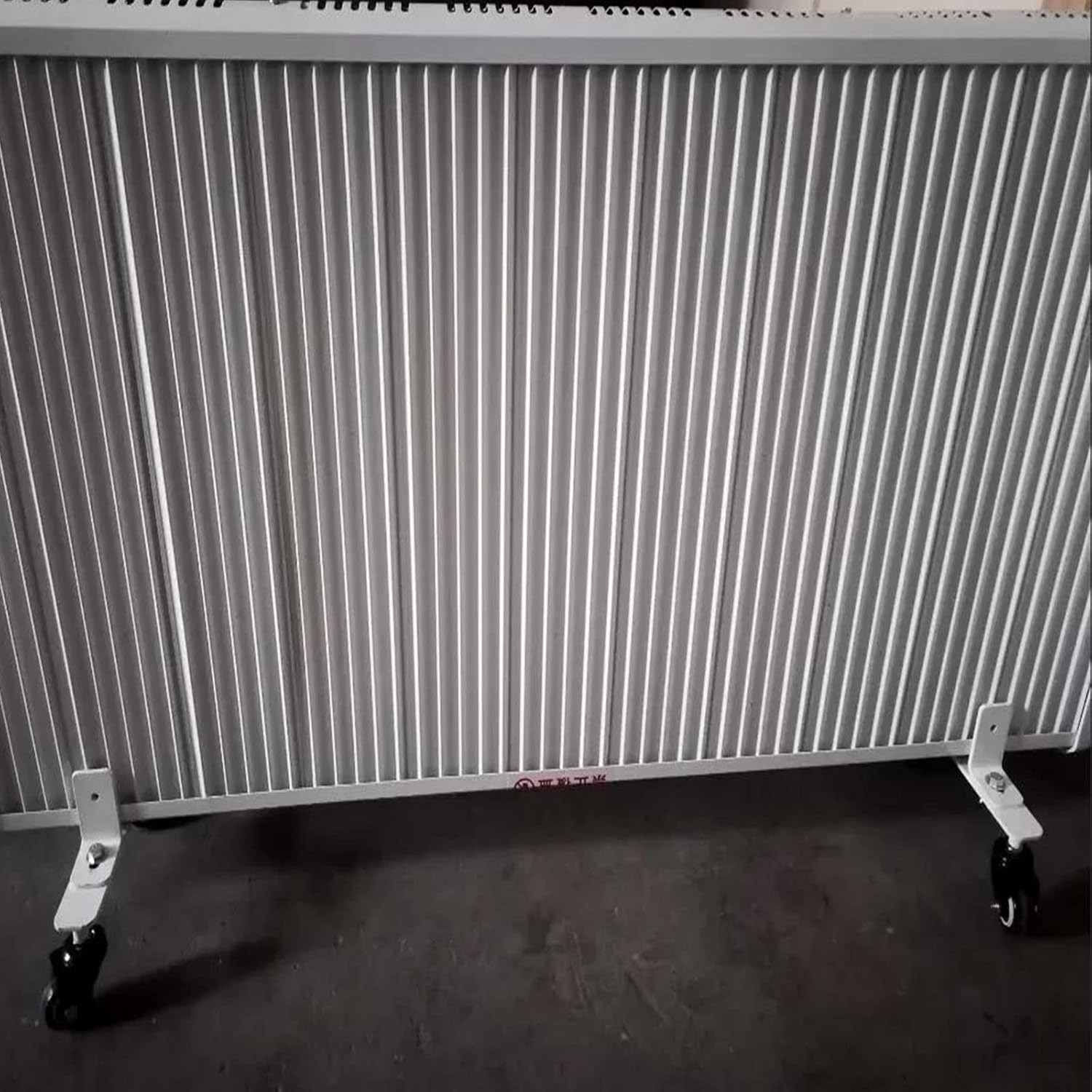 Heater Bracket 360 Degree Swivel, Sturdy Aluminum Alloy Casters 2 Wheels for Heater Panel Universal Family Room/Bedroom Screen Divider with Locking Brake Lever