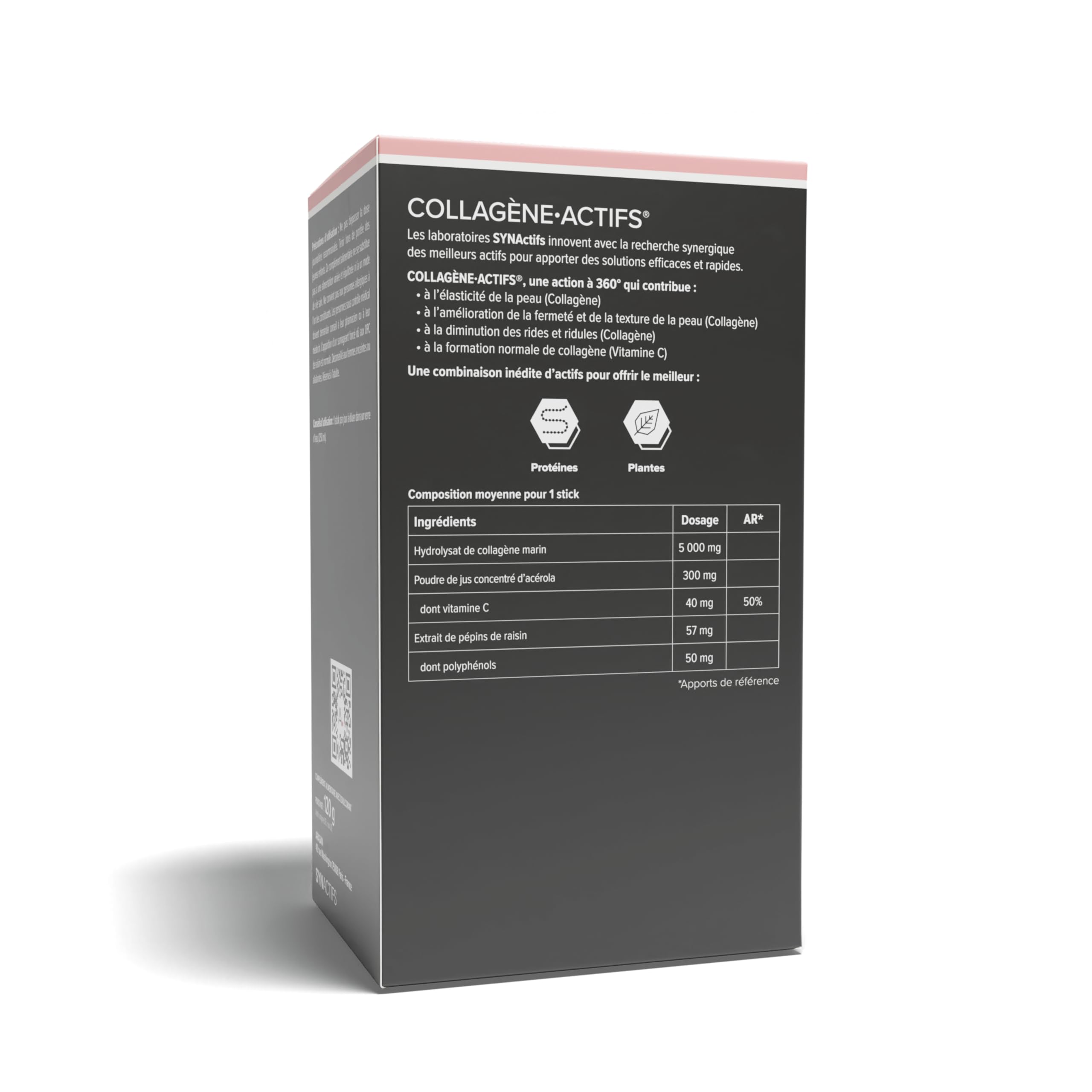 Collagene Marin 5000mg Format Pratique - Complement Alimentaire Anti Age, Elasticité & Fermeté de la Peau - Vitamine C, Acerola, Polyphénols De Raisin - Aragan - 20 Sticks