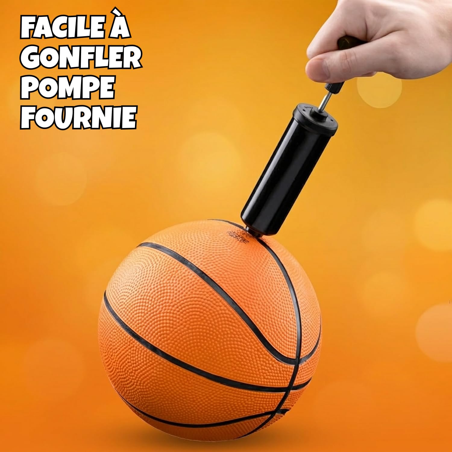 Bedwina Mini Ballons de Basket (Lot de 2 ou 4) - Caoutchouc 17,8 cm, Taille 3, Mini Panier de Basket pour Petits paniers, fêtes à la Piscine, intérieur/extérieur, Cadeau d'anniversaire, Jeux d'arcade