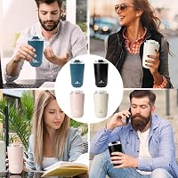 Philorn Termosz Bögre 380ml Fedéllel - Rozsdamentes Acél Hőszigetelt Kávés Pohár Utazáshoz, Rózsaszín 6