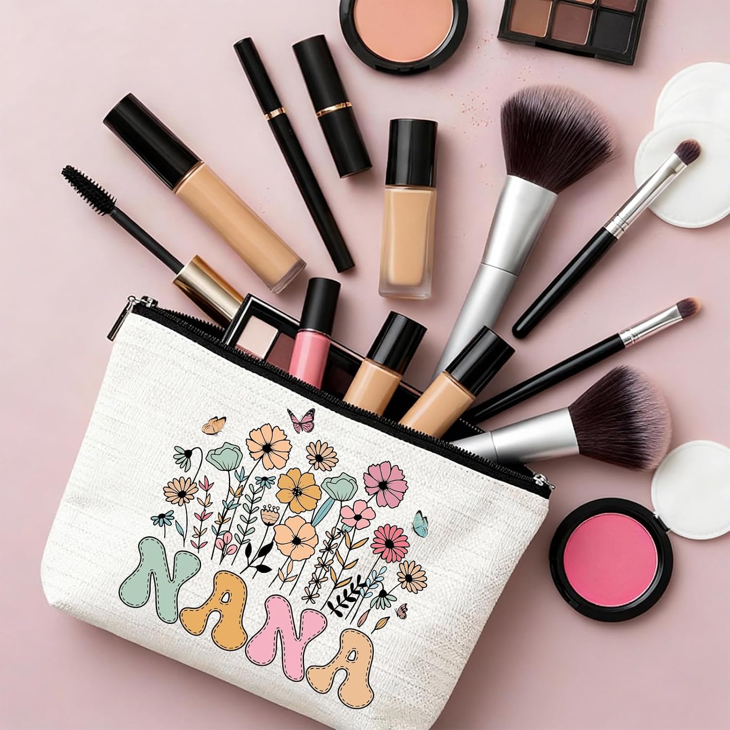 Nana Gifts Makeup Bag - Waterproof Cosmetic Bag for Grandma image 5