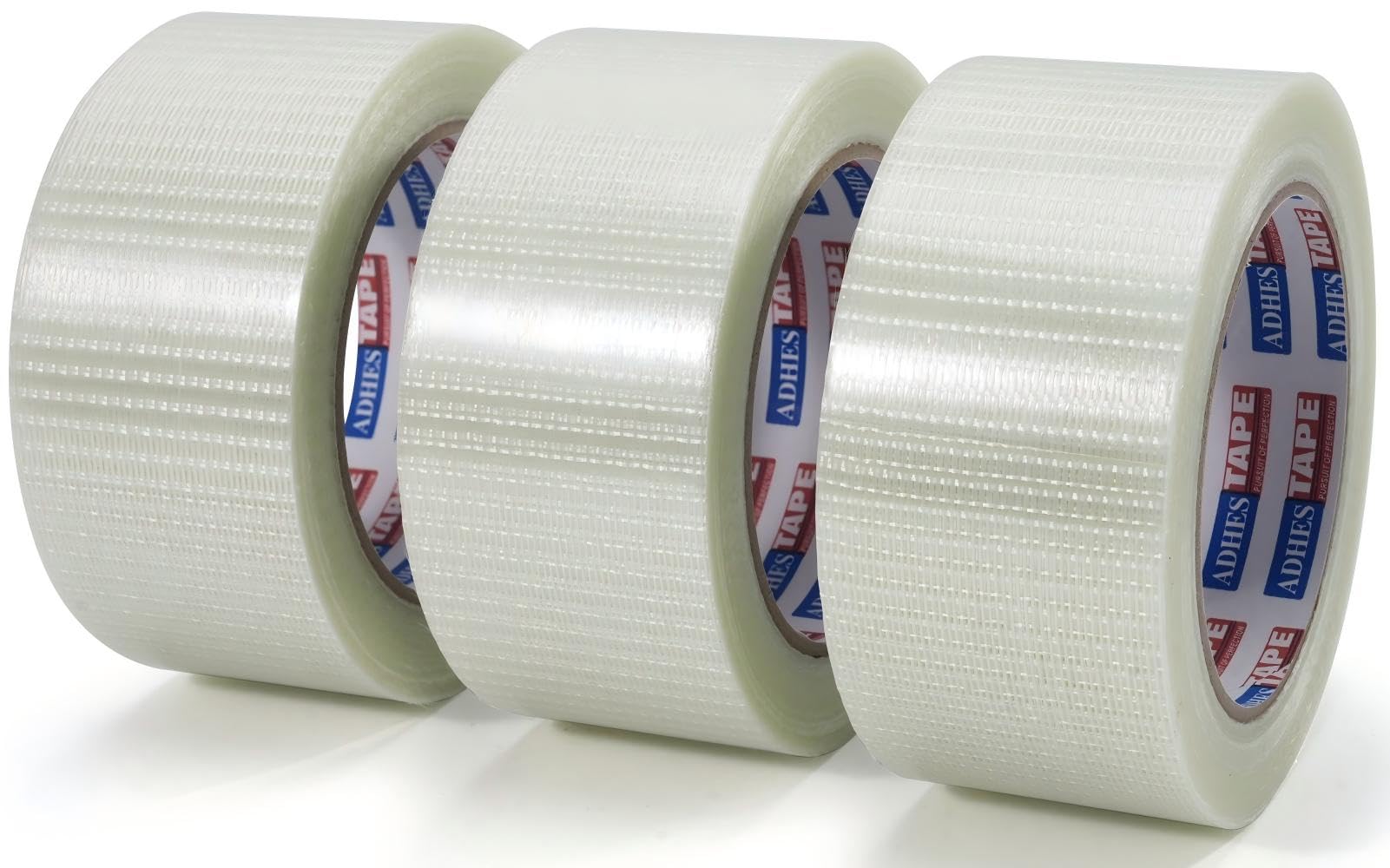 ADHES Filament Strapping Tape 2 Inch x 35 Yards, 3 Rolls