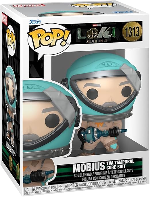 Funko POP! Marvel: Loki - Mobius - (TVA Temporal Core Suit) - Collectable Vinyl Figure - Gift Idea - Official Merchandise - for Kids & Adults - TV Fans - Model Figure for Collectors and Display