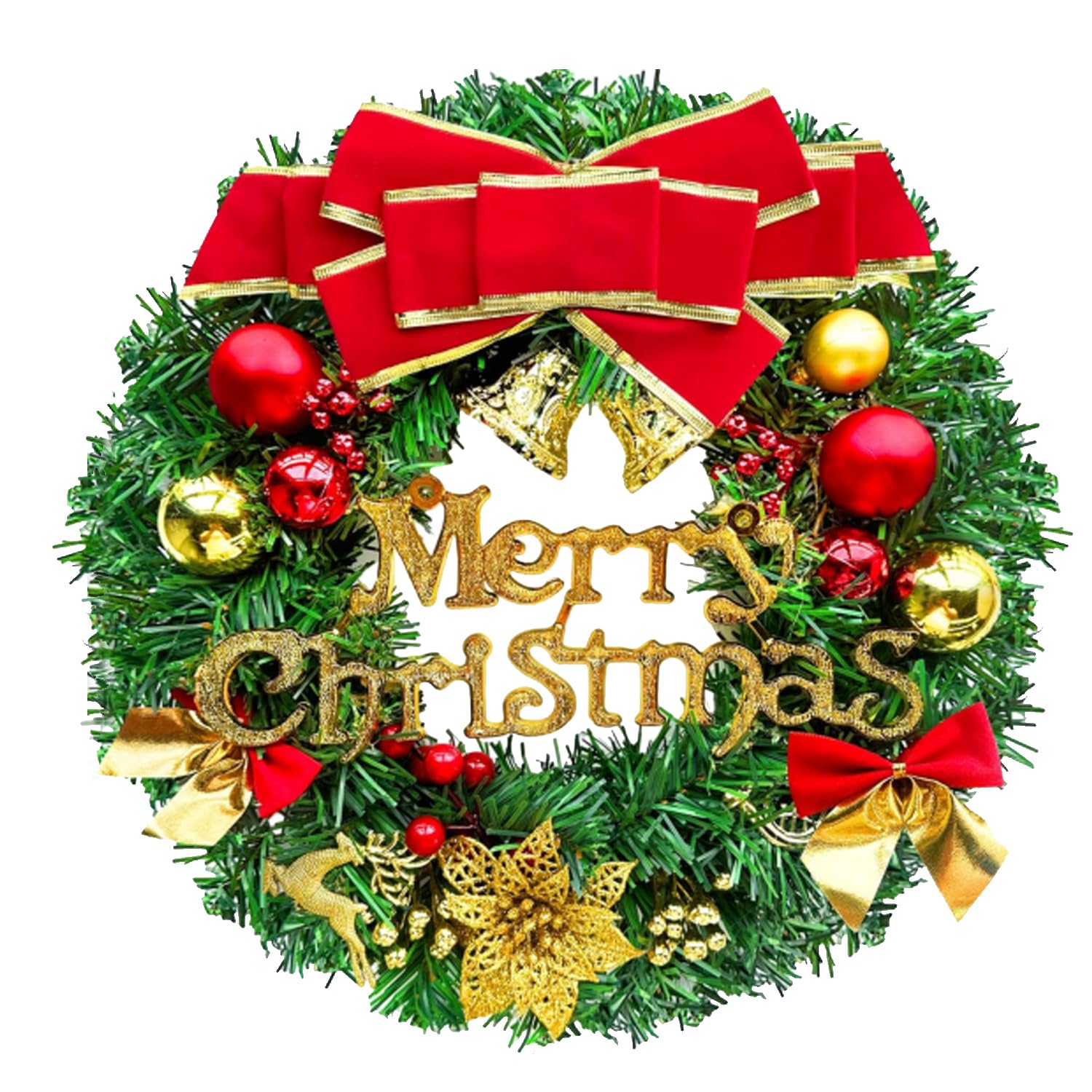 XINGGANG Couronne de Noel Porte 30 cm Couronne Noel, Décoration de XINGGANG Couronne de Noel Porte 30 cm Couronne Noel, Décoration de