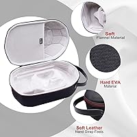 Vista 4 de LTGEM EVA Hard Case for Oculus Quest 2 Advanced All-in-One Virtual Reality Headset Black