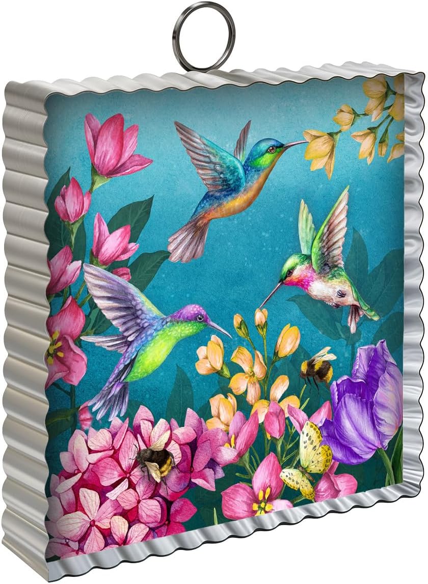 Briarwood Lane Springtime Hummingbirds Metal Mini Moment