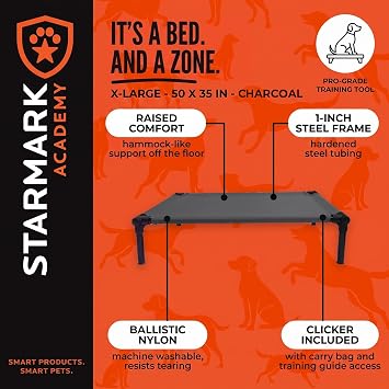 Starmark Dog Zone Bed X-Large Charcoal