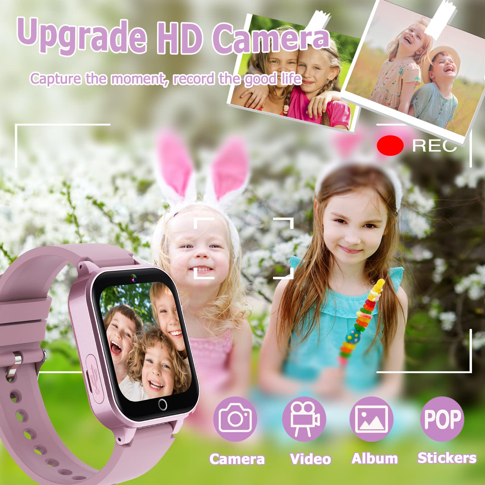 Smartwatch voor kinderen, Smar twatch met stappenteller, spelcamera, stopwatch, wekker, touchscreen, zaklamp, smartwatches, verjaardag, voor jongens en meisjes, leeftijd 3-12 Smartwatch voor kinderen, Smar twatch met stappenteller, spelcamera, stopwatch, wekker, touchscreen, zaklamp, smartwatches, verjaardag, voor jongens en meisjes, leeftijd 3-12