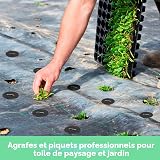Ediesi, Weed Membrane Pegs, 100 Pcs + 16 Buffer Washer, Garden, Artificial Grass, Ground, Pins, Tent, Heavy Metal, Staples (100 pieces) - 6
