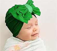 Vista 38 de Gorro de punto para bebé con lazos lindos turbante para envolver el sombrero (MZ6)