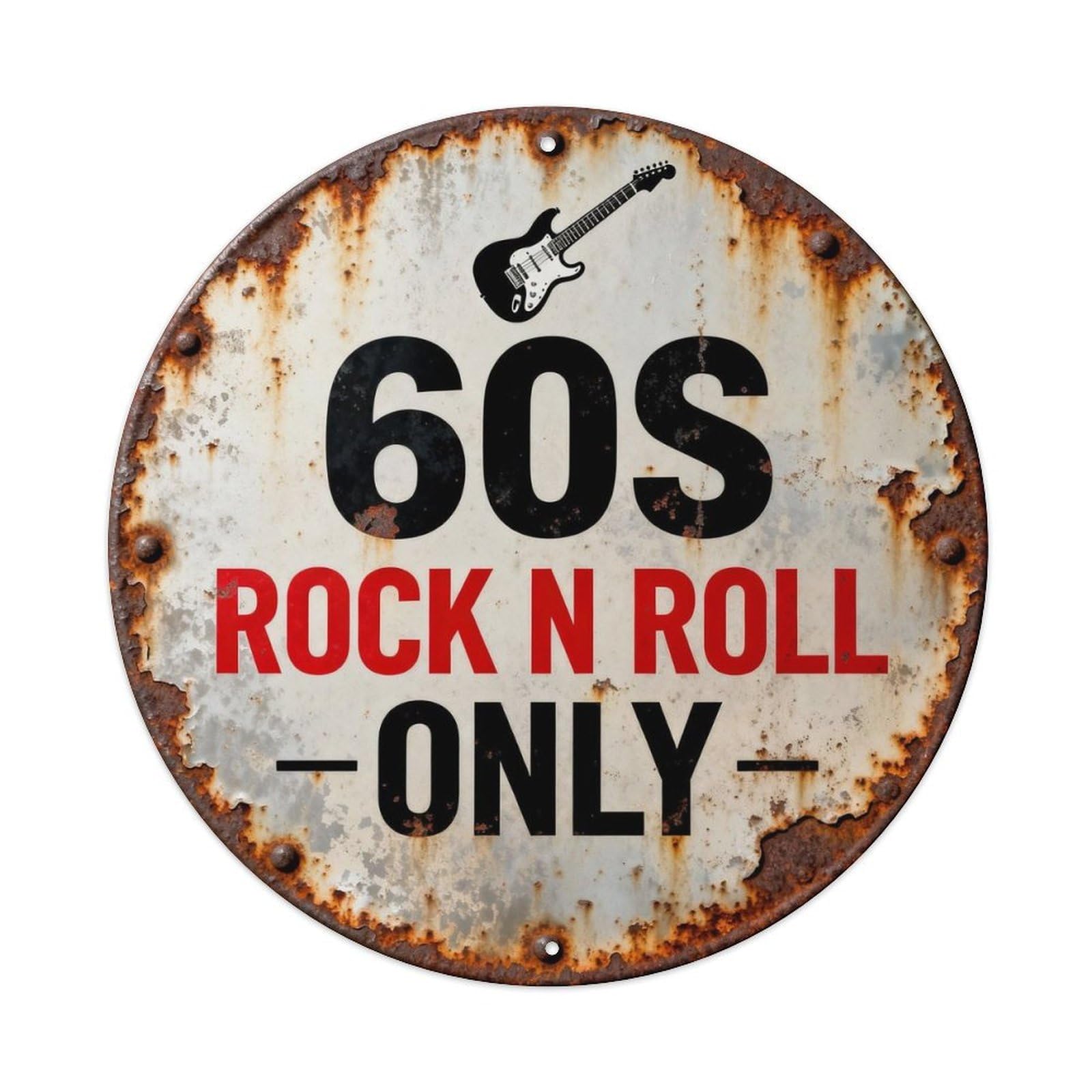 60S ROCK N ROLL ONLY Metal Tin Sign Plaque