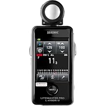 Sekonic LiteMaster Pro L-478DR-U-EL Light Meter for Elinchrom Skyport, Touchscreen Incident & Reflected Meter with Built-In EL Transmitter, Flash Analyzing & Cine Frame Rate Control