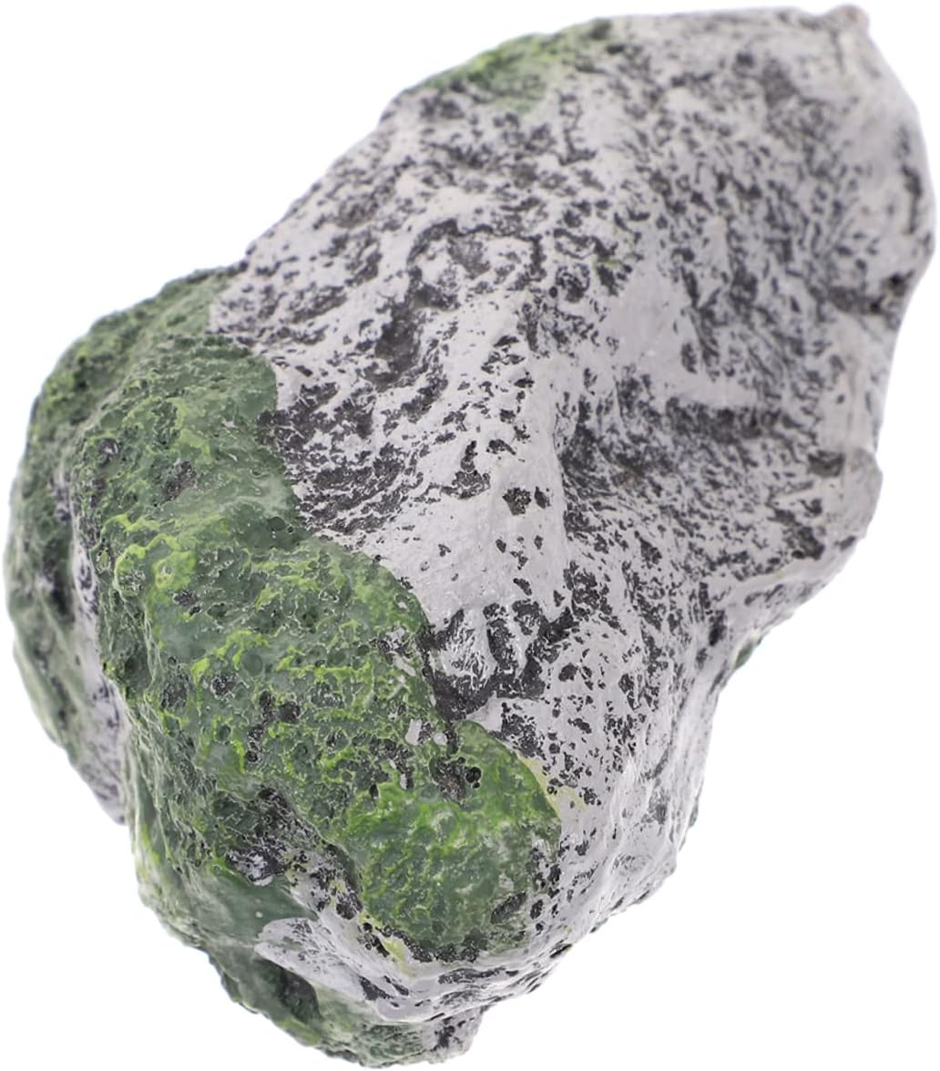 Artificial Moss, Simulated Mossy Floating Stone for Aquarium Artificial Stone Decor for Fish Tank for Aquatic Plants and Aquascaping Size with Realistic Moss Texture