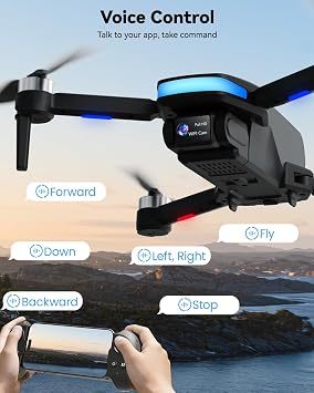 SIMREX 4K FPV Drone with Brushless Motor for Beginners & Teens 40-Min Flight, Optical Flow Positioning, Gesture Control & VR Mode, Foldable Camera Drone Gift for Kids Ages 8+ (Black)