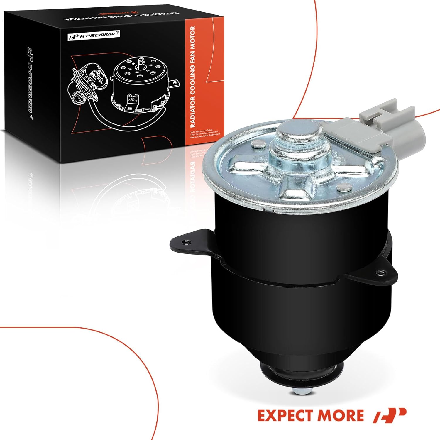 A-Premium Radiator Fan Motor Compatible with Toyota Camry 2002-2017, Venza 2009-2016, Solara 2002-2008 & Scion tC 2005-2010, 2.4L 2.5L 2.7L