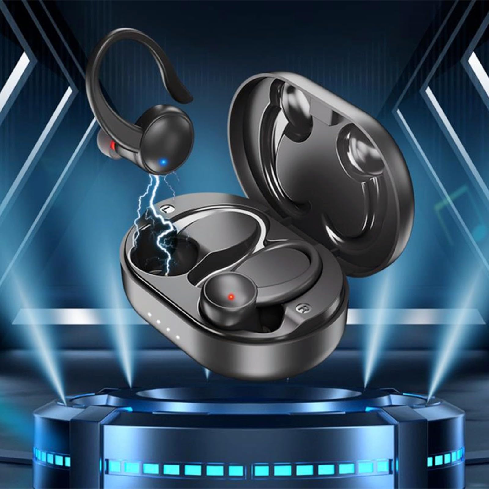 XShuai Wireless Earbuds - Open Ear Headphones Bluetooth 5.3 Earbuds Wireless Bluetooth Headset, Premium Deep Bass Ipx4 Bluetooth Earbuds