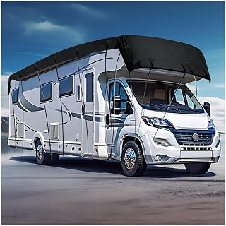 Class C Rv Cover 210D Oxford Cloth Camper Cover Wind, Rain and Snow Proof Camper Accessories for Travel Trailers Camper Cover,Black-15x3m