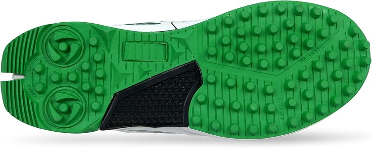 Buy ZIGARO Z-2-068 Green Men's Rubber Sole Cricket Shoes
