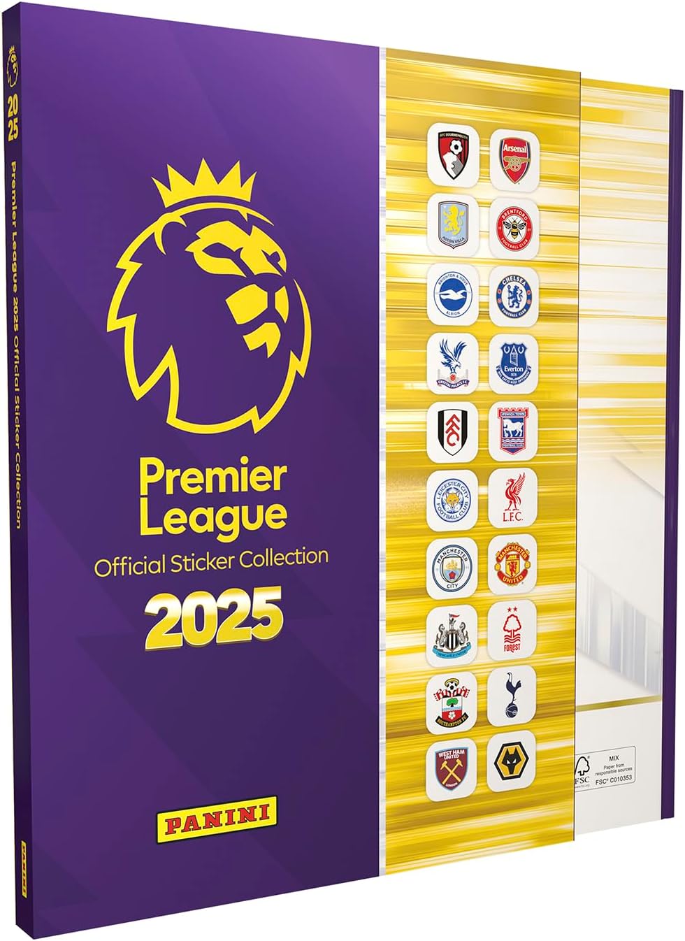 Premier League 2025 Official Sticker Collection - Hardback Binder