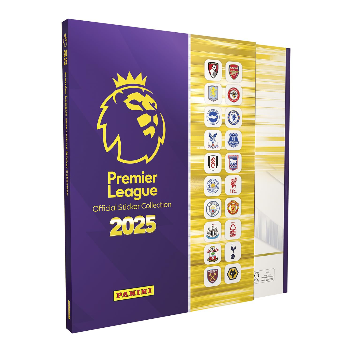 Premier League 2025 Official Sticker Collection - Hardback Binder