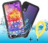 Mijobs P20 Funda Impermeable,IP68 Waterproof Outdoor Delgado Cover a Prueba de choques Anti-rasgu?os Full Body Protector Case Impermeable Funda para Huawei P20 (Black + Floating Strap) Mijobs P20 Funda Impermeable,IP68 Waterproof Outdoor Delgado Cover a Prueba de choques Anti-rasgu?os Full Body Protector Case Impermeable Funda para Huawei P20 (Black + Floating Strap)