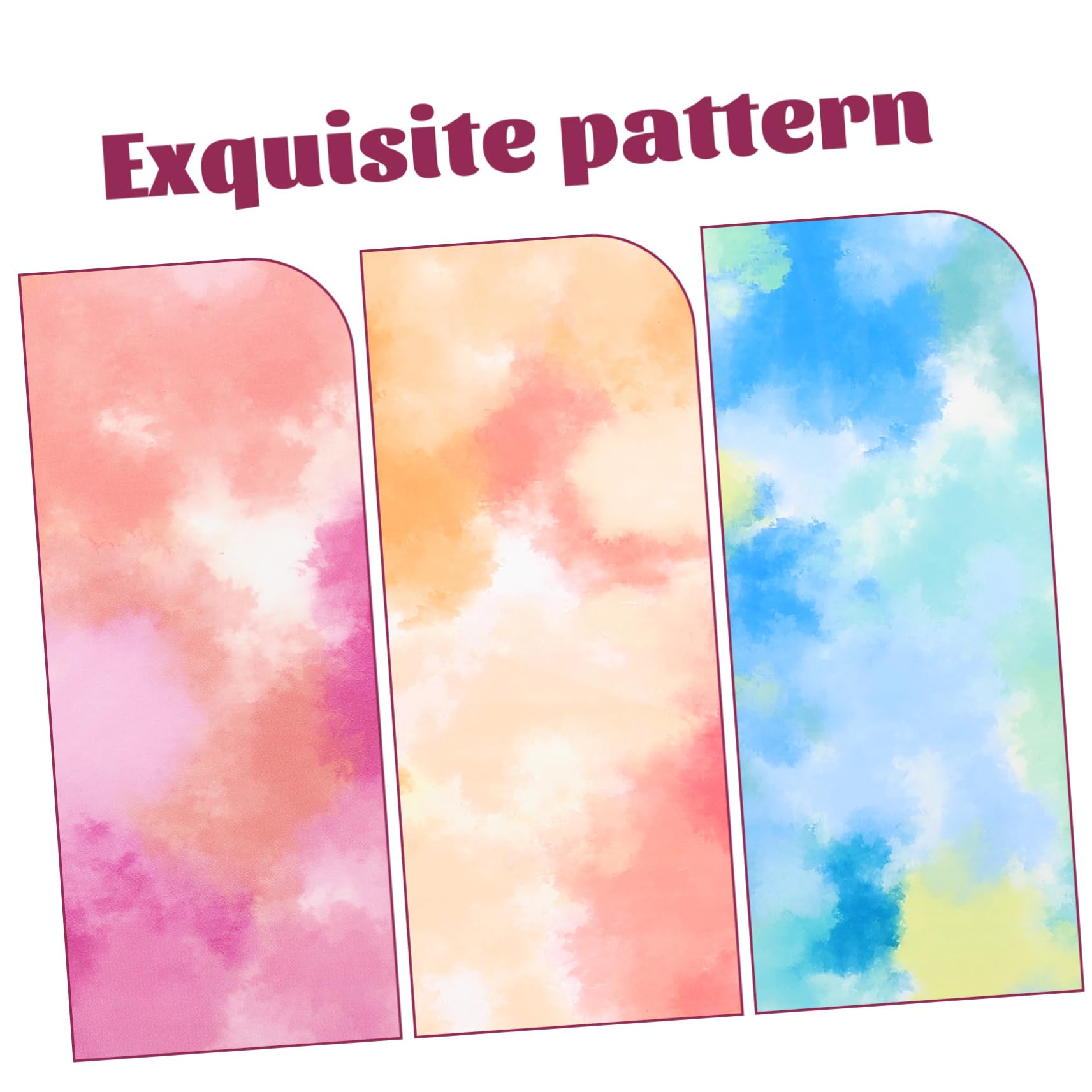 HOMSFOU 2 Sätze Teiliges Tie Dye Heat Transfer Vinyl Langlebige Bügelfolie Für Diy Shirts Vielseitig Verwendbar Für Textilien Sichere Und Praktische Plotterfolie Für Kreative 7 Stück * 2