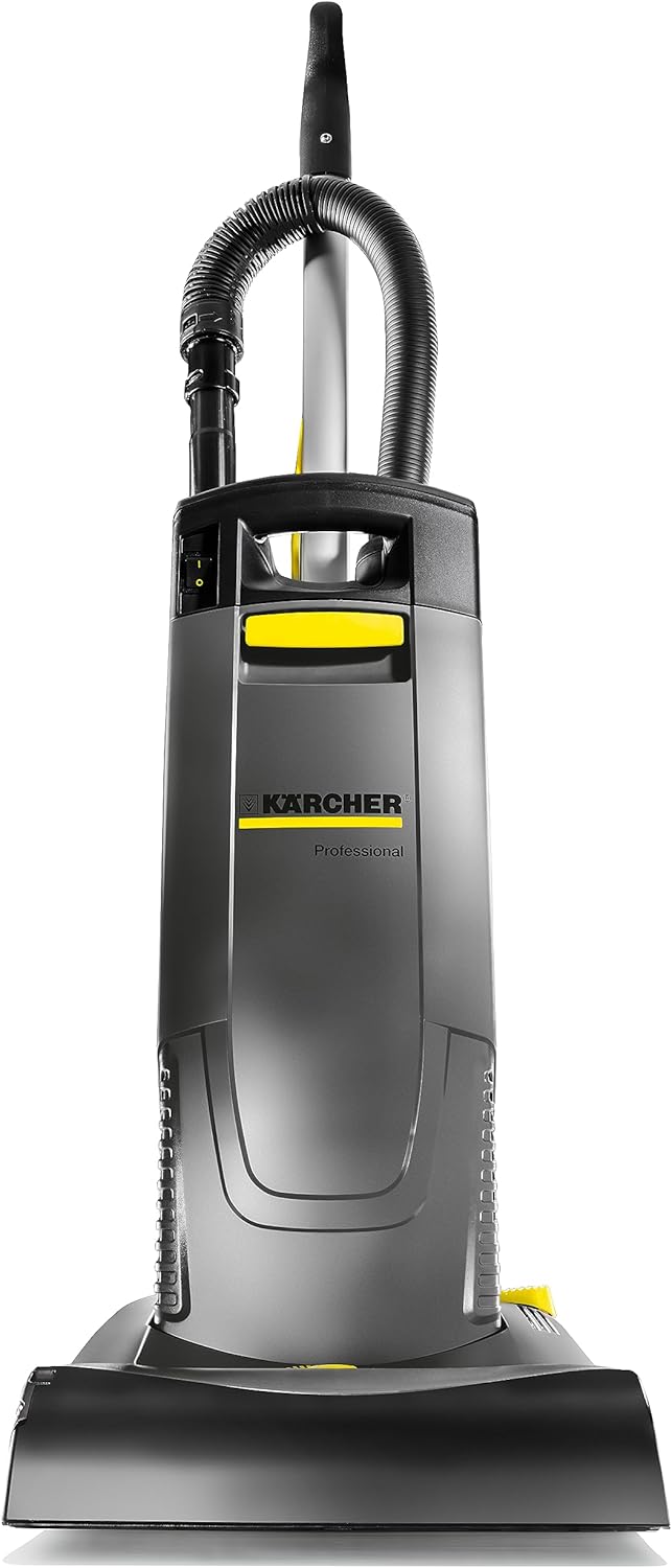 Kärcher Commercial Upright Vacuum Cleaner 12" - CVU 30/1 - Single Motor, Lightweight, HEPA - Ideal for Retail, Hospitals and Building Service Management - 40 ft. Power Cord