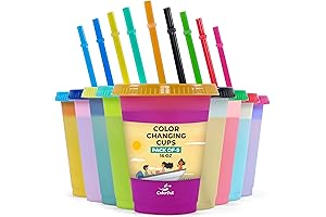 Kids Reusable Cups with Straws for Coffee & Smoothies