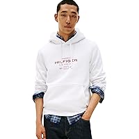 Tommy Hilfiger Uomo Felpa con Cappuccio Oval Graphic con Logo