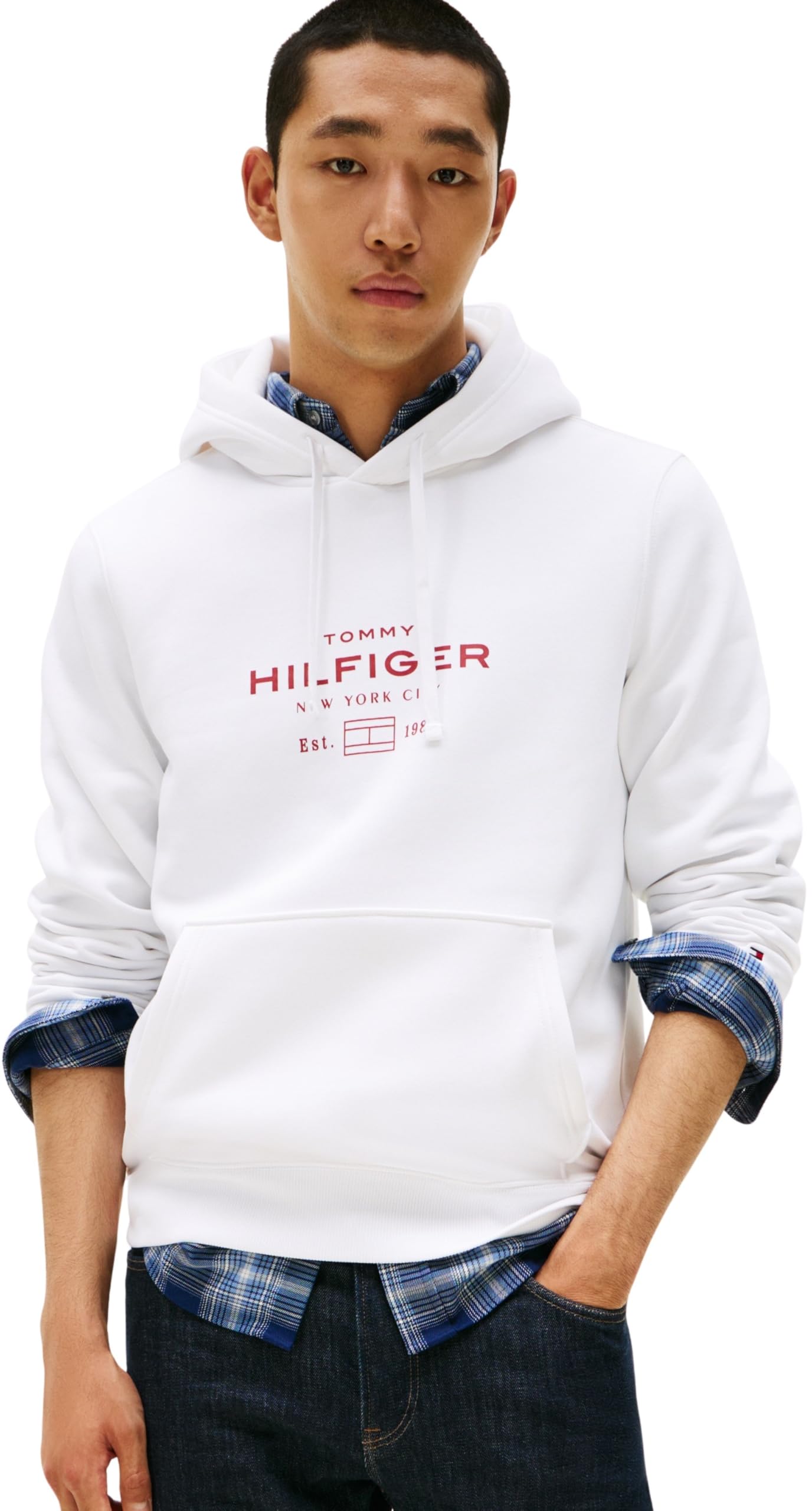 Tommy Hilfiger Herren Hoodie Oval Graphic mit Logo