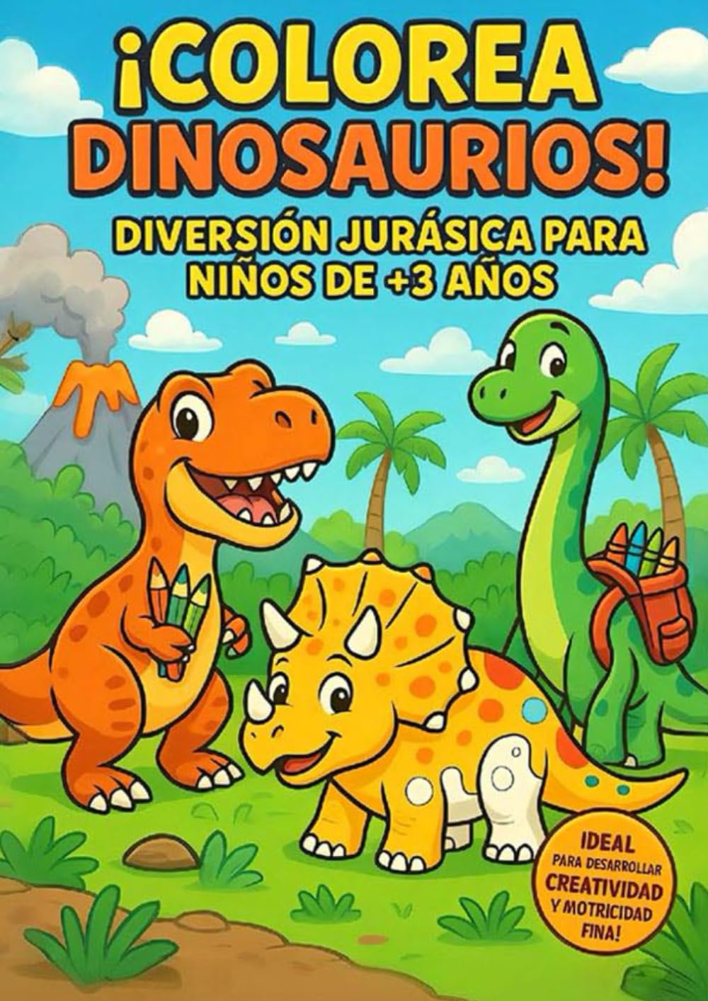 Libro para colorear: Dinosaurios (Libros infantiles)