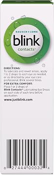 Blink Contacts Lubricating Eye Drops 0.34 fl oz (10 mL), Pack of 3